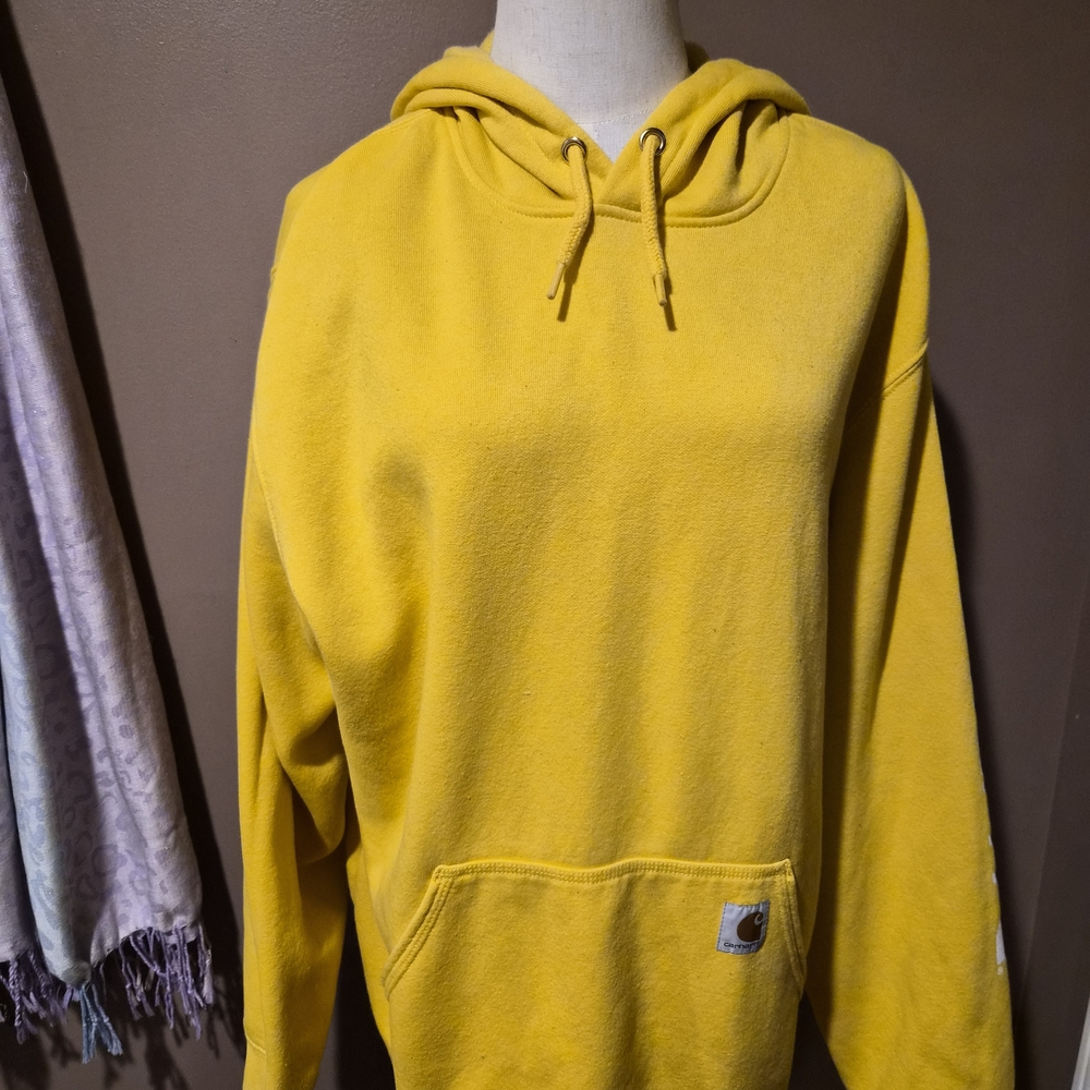 Carhartt Men's Bright Yellow Hoodie